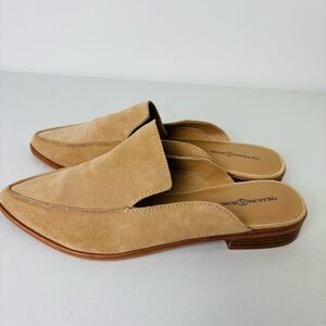 Treasure & Bond Tan Suede Mules